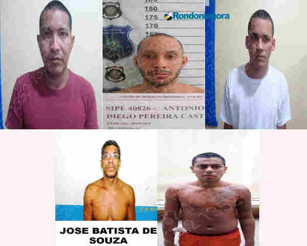 BPfron recaptura fugitivos do presídio de Nova Mamoré; um desapareceu no rio