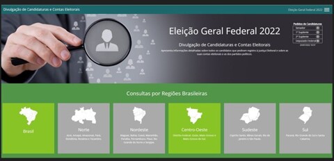 Sistema de divulgação de candidaturas das Eleições 2022 já está disponível