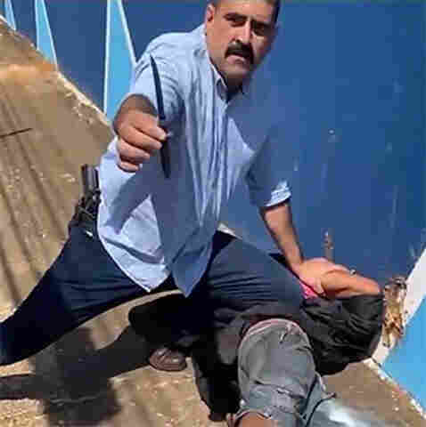 Sargento da PM e pré-candidato prende homem em cima de poste furtando fio na capital