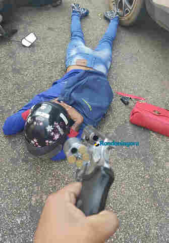 Policial do 9ª BPM prende ladrão tentando roubar mulher no centro de Porto Velho