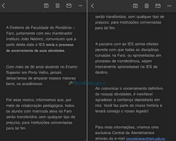 Faro anuncia "encerramento definitivo" das atividades após 33 anos