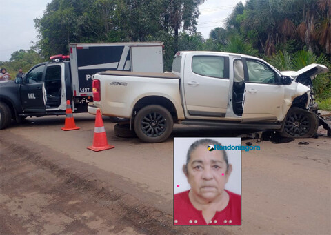 Idosa morre após colisão de duas caminhonetes em Porto Velho