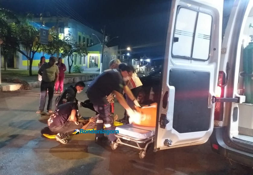 Grávida fica ferida em acidente no centro da capital