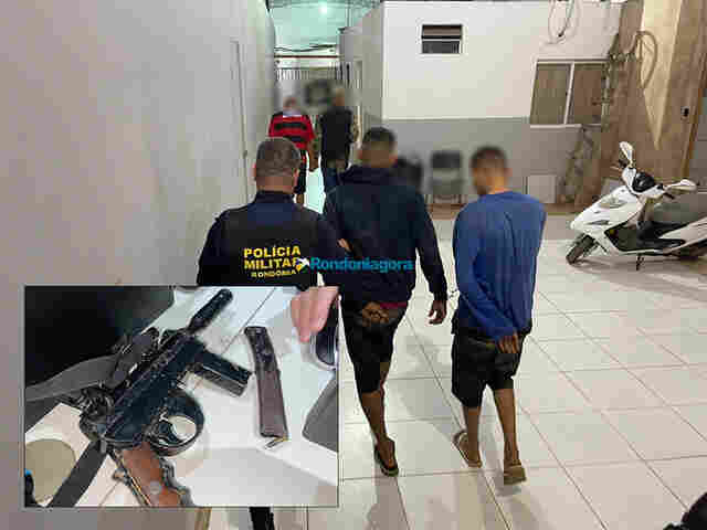 Bando violento é preso após manter família refém, roubar e fugir em carro