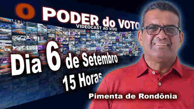 Pimenta de Rondônia ao vivo nesta terça-feira; participe