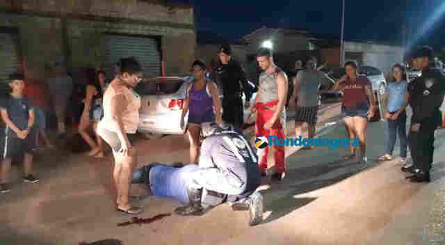 Motociclista fica gravemente ferido em acidente na zona sul