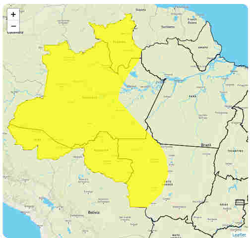 Inmet prevê chuvas intensas em Rondônia entre sexta e sábado