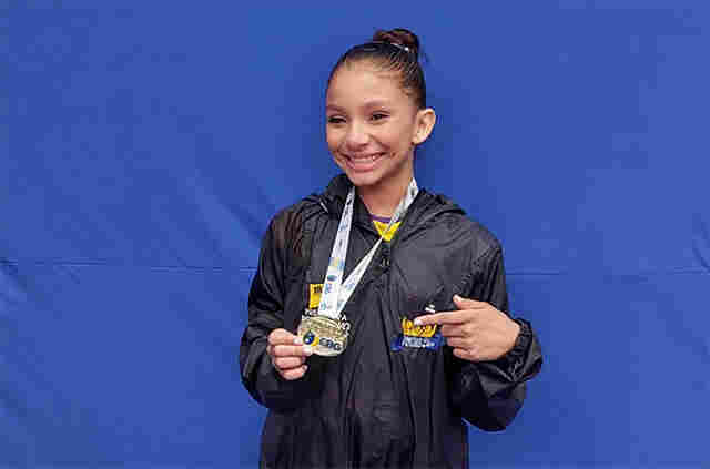 Atleta do Talentos do Futuro conquista ouro no Torneio Nacional de Ginástica Aeróbica