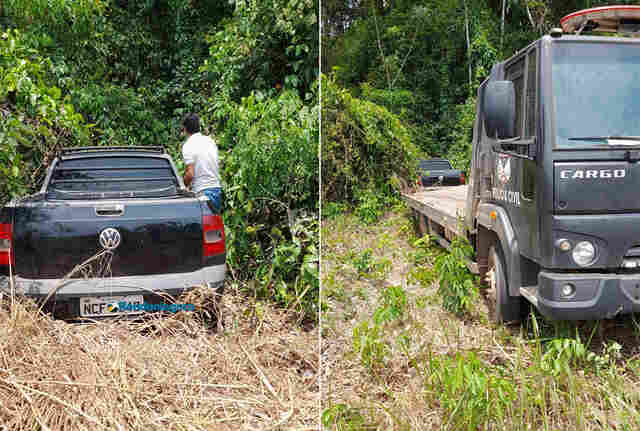 Policiais da Furtos e Roubos da capital localizam em Candeias carro furtado de empresa de autopeças