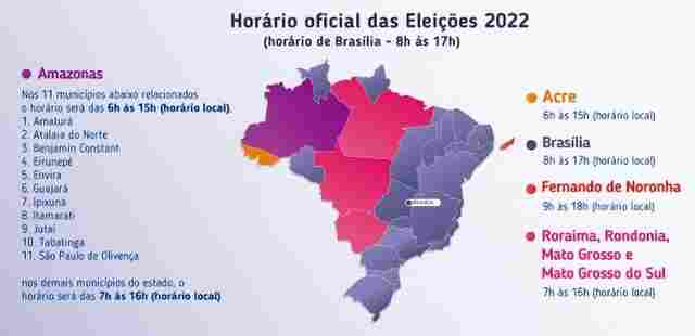 Votação em todo país seguirá o horário de Brasília; em Rondônia começa 7 horas