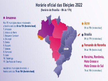 Votação em todo país seguirá o horário de Brasília; em Rondônia começa 7 horas
