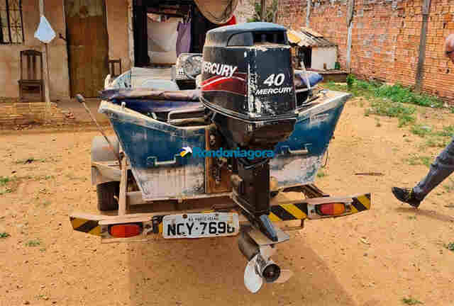 Polícia Civil recupera barco furtado em Porto Velho