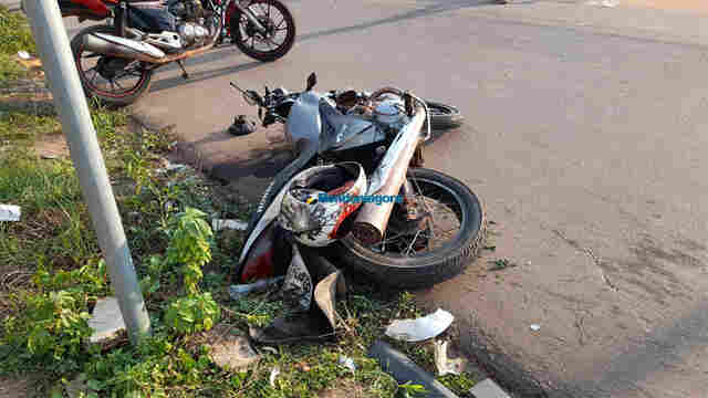 Vítima de grave acidente com S10, motociclista é levado intubado para o João Paulo II
