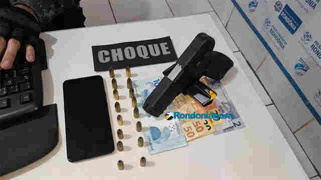 CAC é preso trabalhando armado em posto de combustíveis