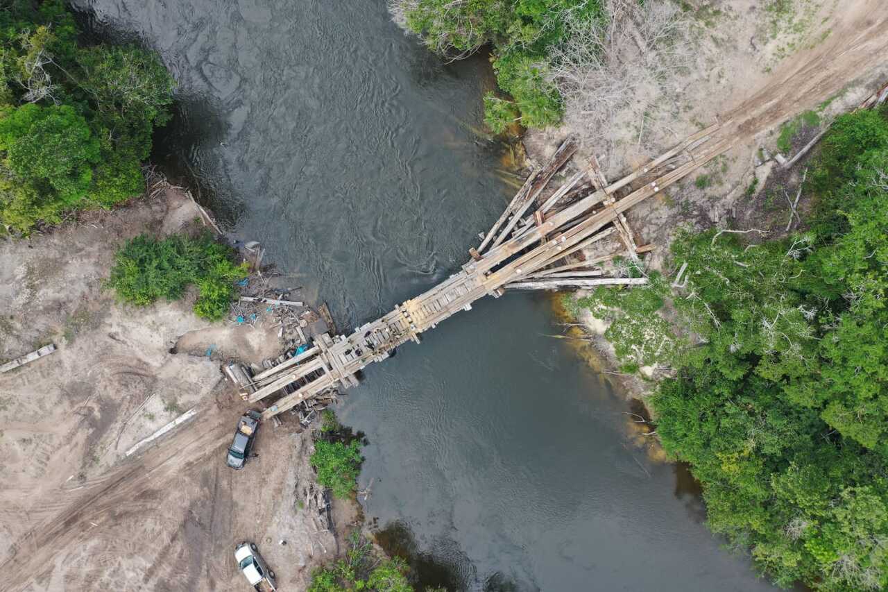 PF destrói mais uma ponte irregular instalada em terra indígena
