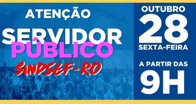 Convite Sindsef para Programação Especial do Dia do Servidor Público