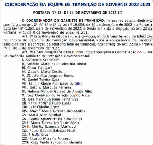 Ex-senadora Fátima Cleide é designada para Grupo de Transição da Educação