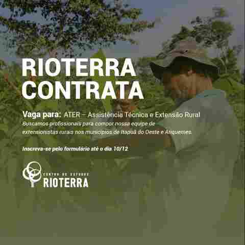 Rioterra abre três processos seletivos