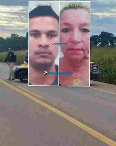 Colisão frontal entre motos mata homem e mulher na BR-364