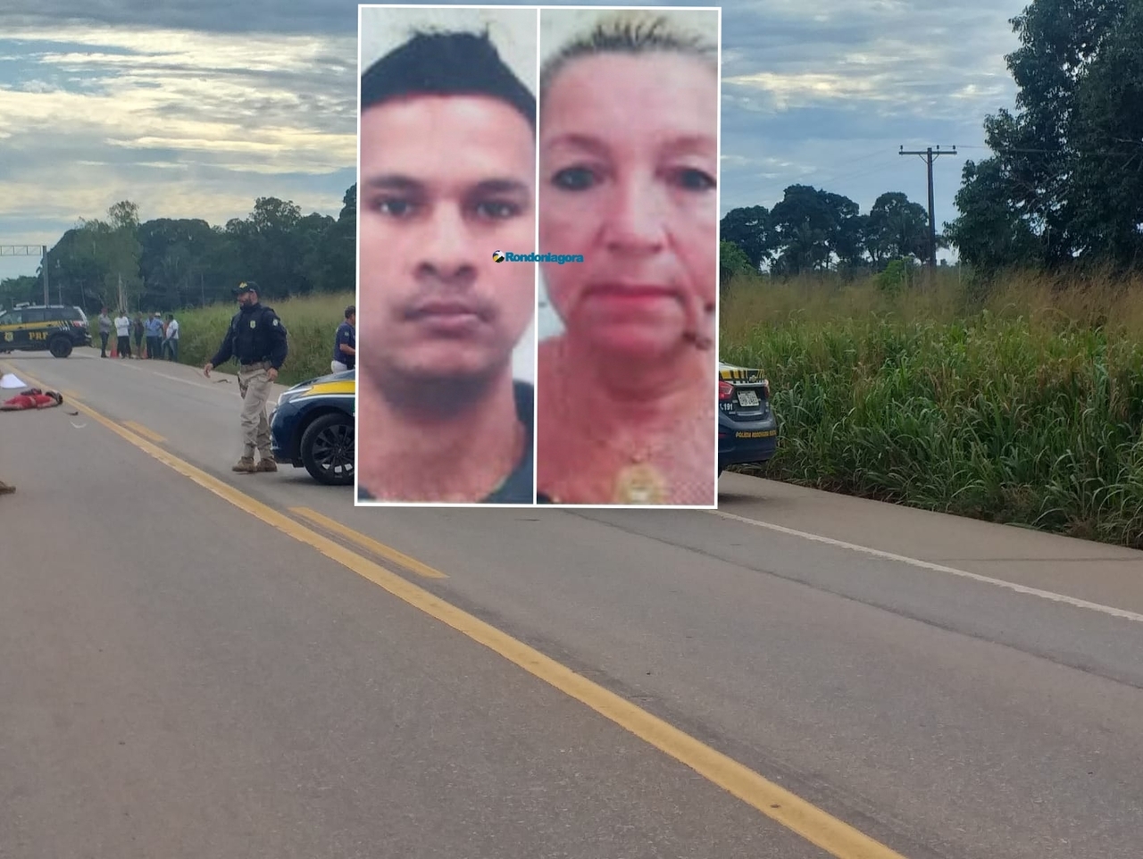 Colisão frontal entre motos mata homem e mulher na BR-364