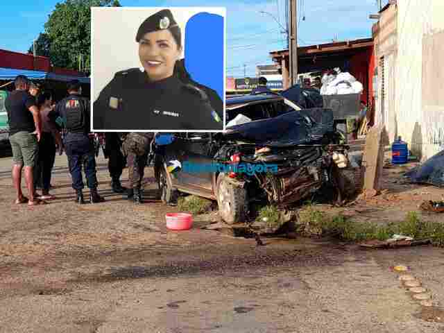 Oficial da PM que morreu em grave acidente ficou presa às ferragens de carro