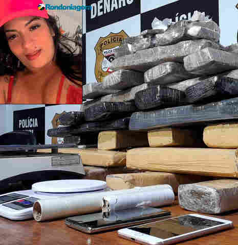 Jovem traficante é presa com 40 quilos de maconha que seriam negociados no Carnaval na capital