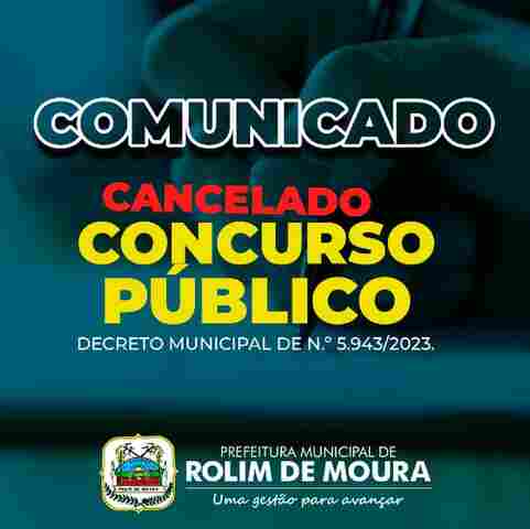 Prefeitura de Rolim de Moura anuncia devolução do dinheiro de inscrição de concurso público cancelado
