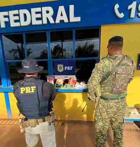 PRF prende traficante com cocaína escondida em sacos de arroz