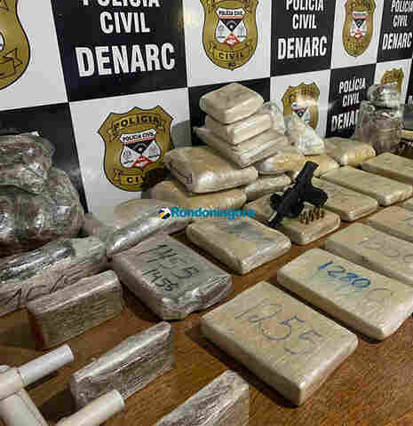 Denarc prende três e apreende 40 quilos de maconha na capital