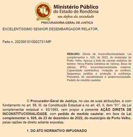 MP também entra com ação contra lei do IPTU e cita caso de aumento de mais de 2.000%