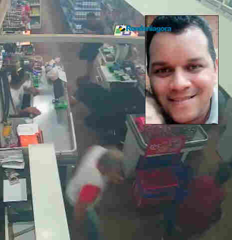 Vídeo: Cabo da PM é morto durante assalto em mercado na capital