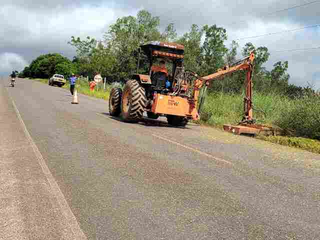 DER atende indicação do deputado Ismael Crispin e realiza serviços nas rodovias 010 e 481