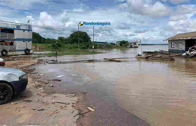 Rio Madeira está a mais de um metro da cota considerada normal para essa época, em Porto Velho