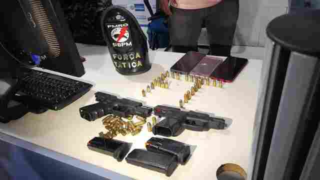 Trio é preso com armas após tiroteio na zona leste da capital