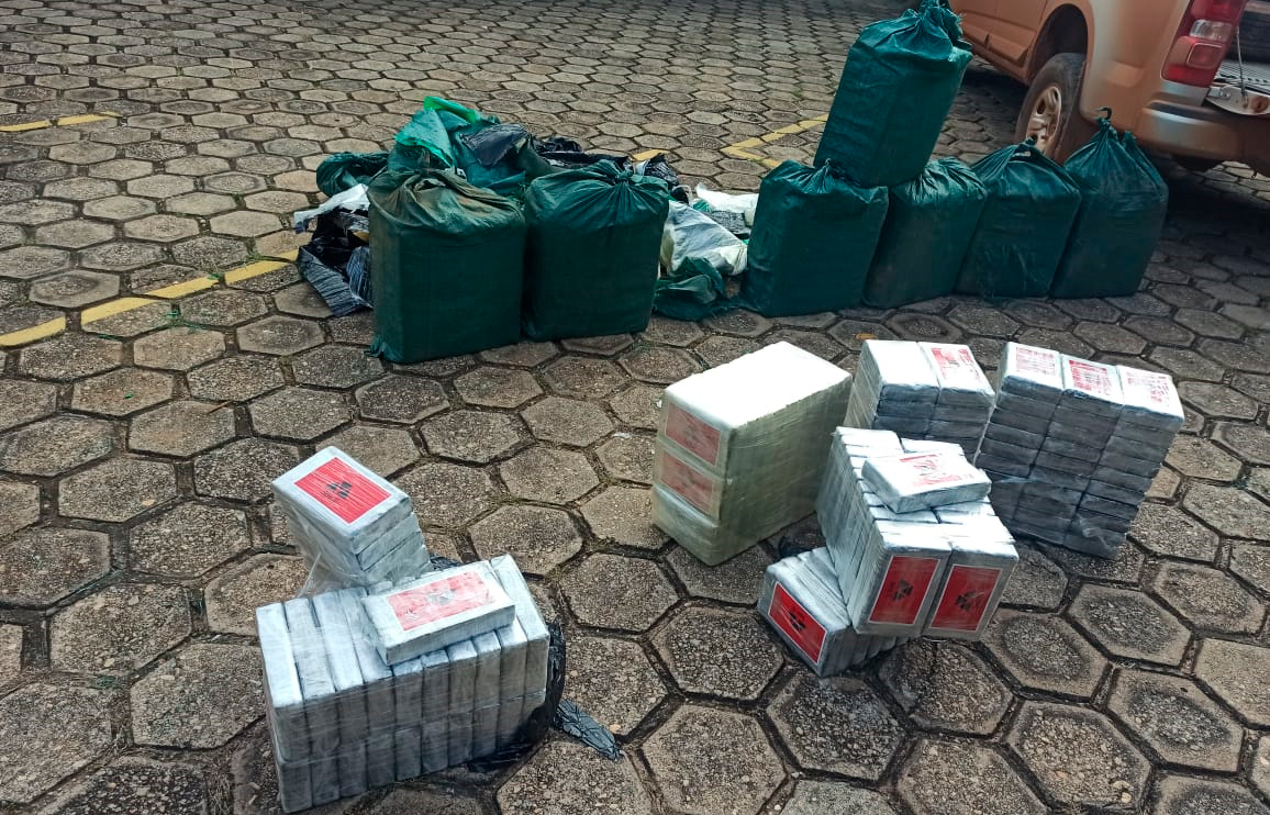 Ação conjunta da PF e PM do Mato Grosso e de Rondônia apreende mais de 380 quilos de cocaína