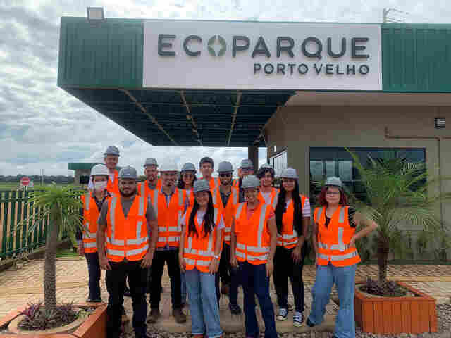 Acadêmicos de Engenharia Ambiental da UFAM realizam visita técnica ao Ecoparque Porto Velho