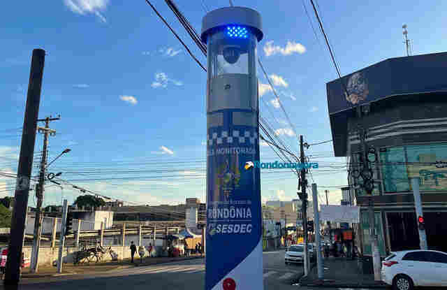 Após um mês de testes, totens de videomonitoramento começam a funcionar e já atendem ocorrências