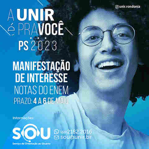 Aberto o período de manifestação de interesse em cursos de graduação da Unir
