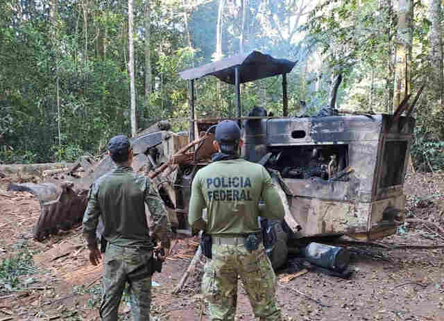 Em nova operação, PF apreende e destrói equipamentos para extração de diamantes e madeiras em terras indígenas