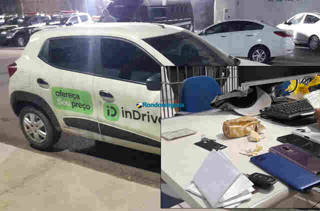 Drogas: apenado com tornozeleira, que dirigia carro de aplicativo, é preso com mais três homens