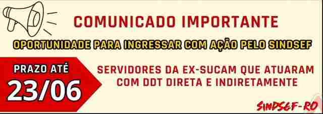 Sindsef convoca servidores que manusearam DDT direta e indiretamente para ingressar com ação
