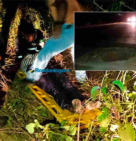 Motociclista bate em bueiro sem tampa e sofre grave acidente na zona leste de Porto Velho