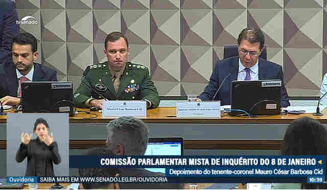 Ao vivo: CPMI do 8 de Janeiro ouve Mauro Cid, ex-ajudante de ordens de Jair Bolsonaro 