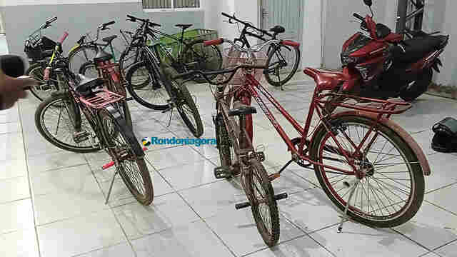 Ladrões são presos com 8 bicicletas roubadas na capital