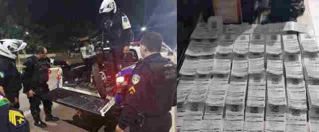 PM flagra e autua dezenas de motociclistas durante "rolezinho"