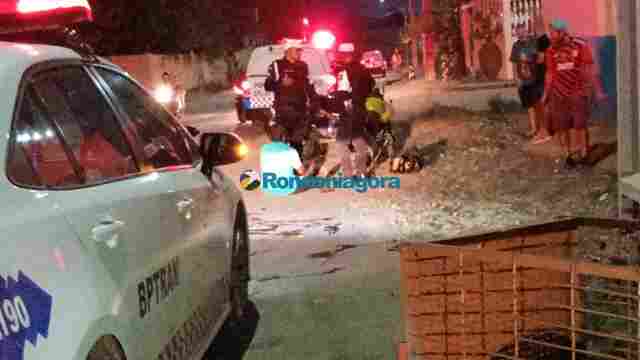 Motociclista causa grave acidente e foge ferido, na zona sul da capital