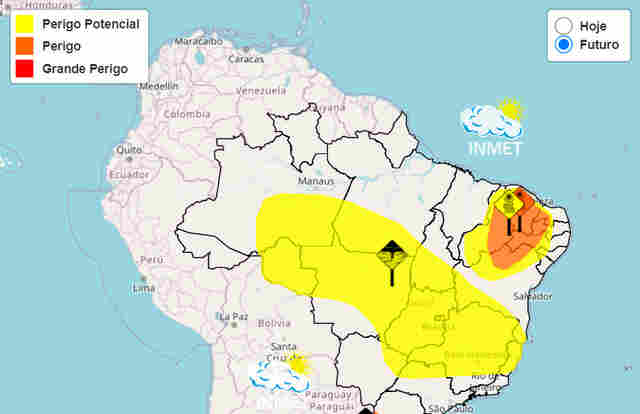 Inmet emite alerta de chuvas intensas em Rondônia até esta sexta-feira