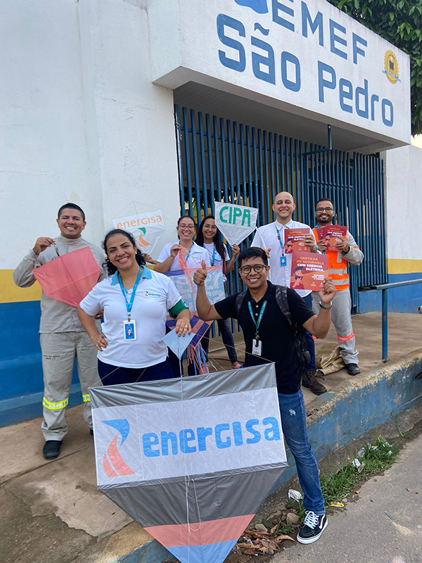 Energisa leva informações sobre segurança com a rede elétrica a alunos da escola São Pedro