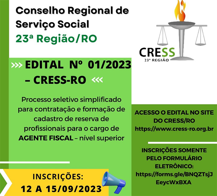 Saiu resultado final do concurso Cress SC para 85 vagas