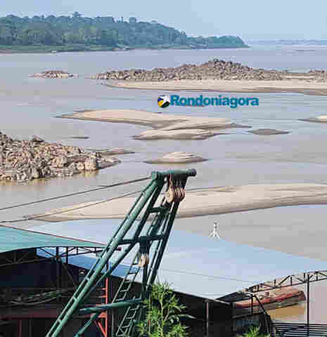 Rio Madeira chega ao menor nível já registrado em Porto Velho e situação fica alarmante